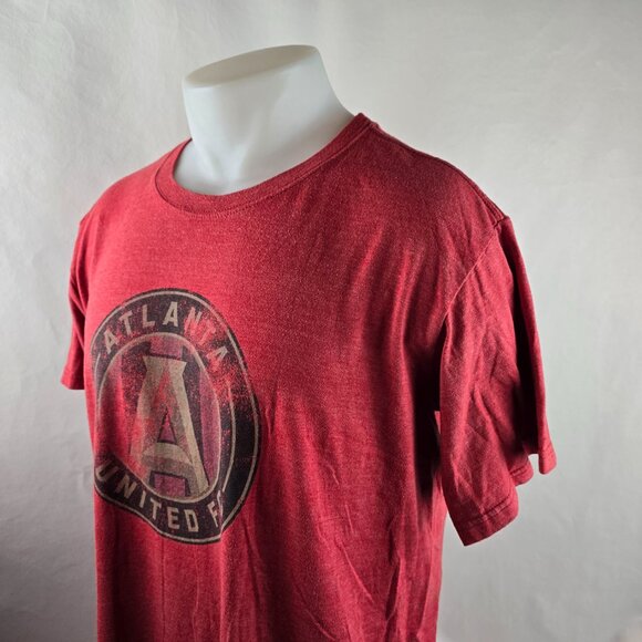 Atlanta United FC T Shirt Mens Large Red MLS Soccer Fanatics Graphic Tee Logo 04 - Picture 4 of 7